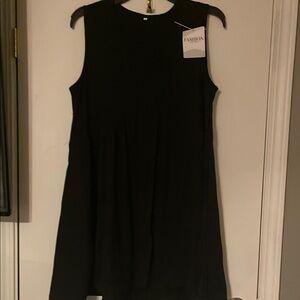 Black Sleeveless Mini Dress | NWT A-Line Cocktail Dress | Size Small